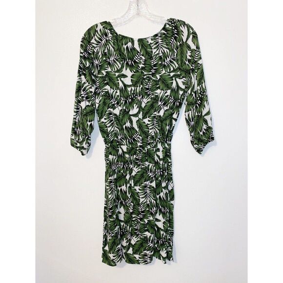 Ocean Pacific Tropical Print Green Mini Dress Size Small 6-8 - Picture 4 of 4